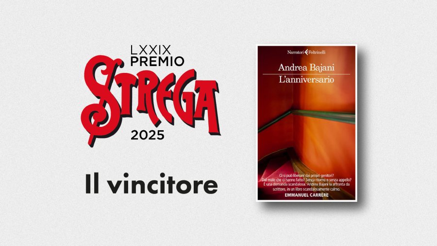 Andrea Bajani vince il Premio Strega 2025 Andrea Bajani vince il Premio Strega 2025