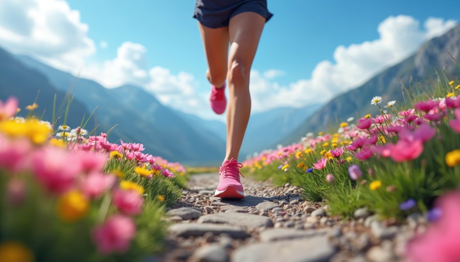 Atleta in movimento, simbolo delle storie e biografie di sportivi e della resilienza nello sport