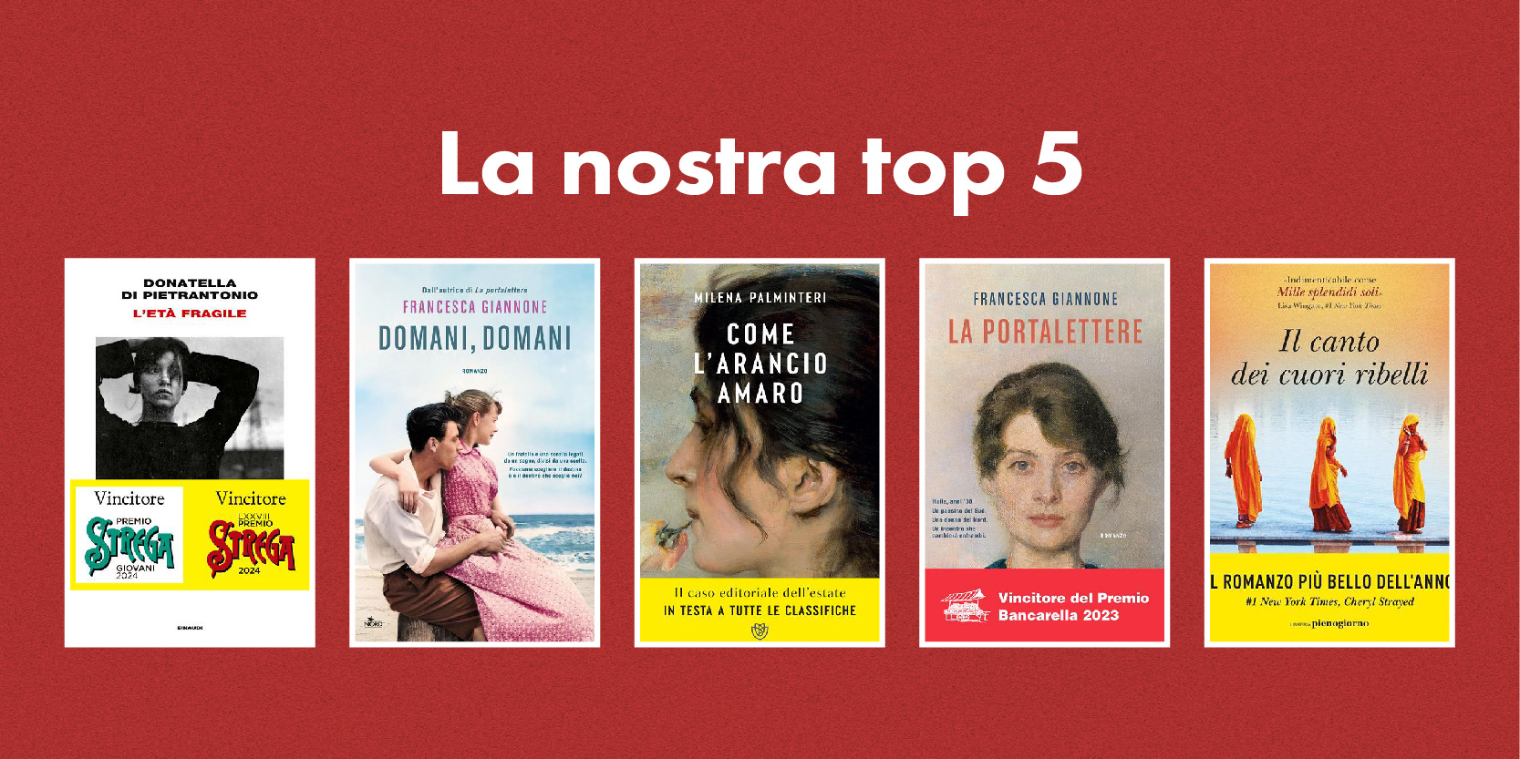 La classifica dei libri più venduti dell’estate La classifica dei libri più venduti dell’estate